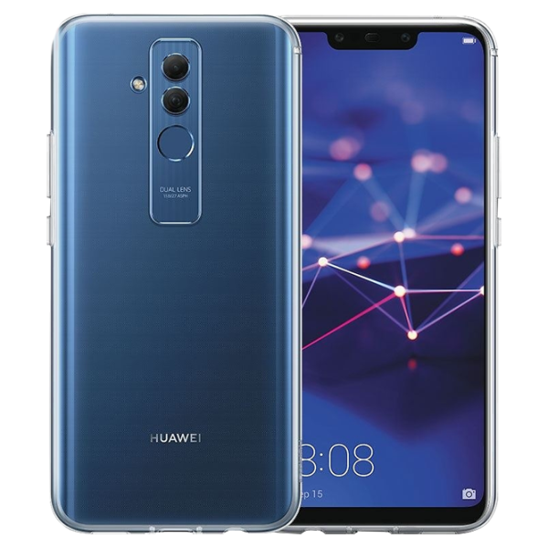 Husa Huawei Mate 10 Lite Original Back/ TPU/ Transparent White photo 2