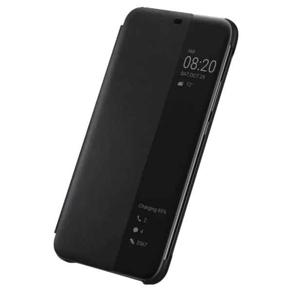 Husa Huawei Mate 10 Lite Original Flip Cover View/ PU/ Black photo 2