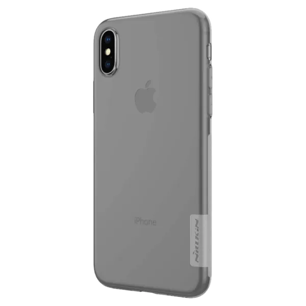 Husa Apple iPhone X Nillkin Back Ultra Thin/ TPU/ Transparent Gray photo 3