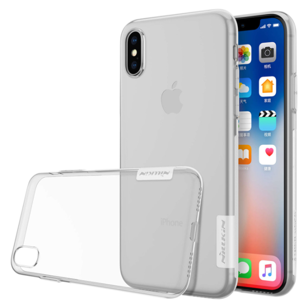 Husa Apple iPhone X Nillkin Back Ultra Thin/ TPU/ Transparent White photo 3