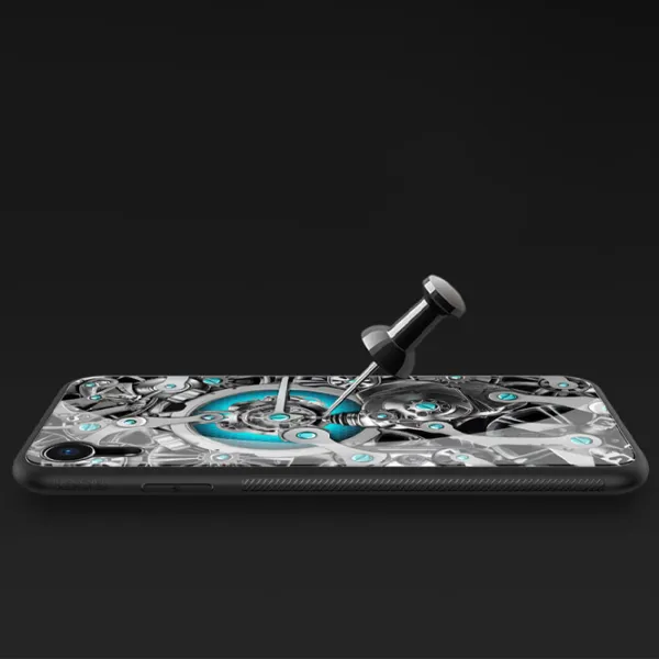 Husă pentru smartphone Apple iPhone XR Nillkin/ Back/ TPU/ PC/ White Black photo 5