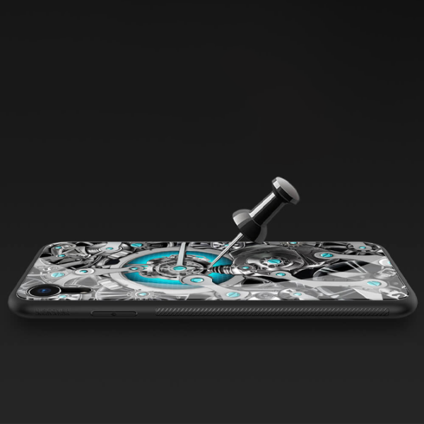 Husă pentru smartphone Apple iPhone XR Nillkin/ Back/ TPU/ PC/ White Black photo 5