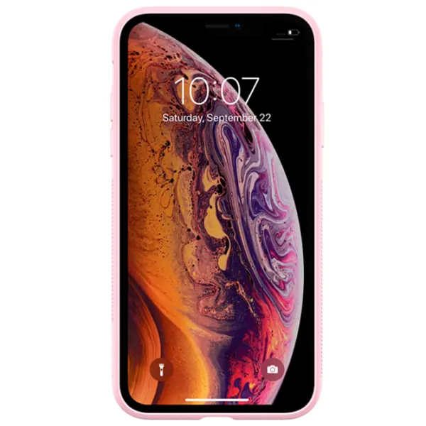 Husă pentru smartphone Apple iPhone XS Nillkin/ Back/ TPU/ PC/ White Pink photo 3