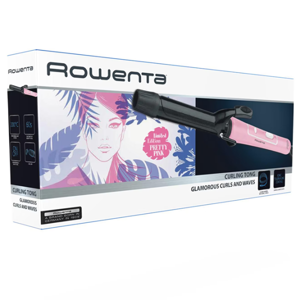 Плойка Rowenta CF3317F0 Цилиндрическая/ Черный Розовый photo 6