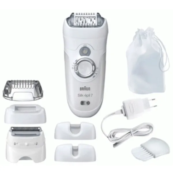 Эпилятор Braun SE7561WD Сухая/ Влажная/ Серый Белый photo 3