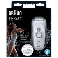 Эпилятор Braun SE7561WD Сухая/ Влажная/ Серый Белый photo 4