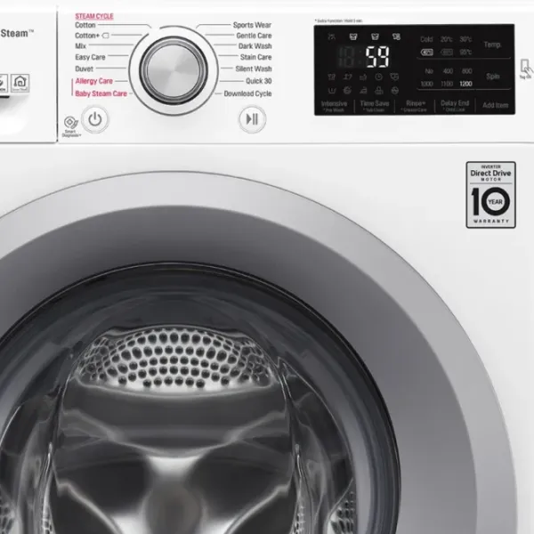 Mașină de spălat LG F2J5NY4W 6 kg / 1200 rpm / White photo 8