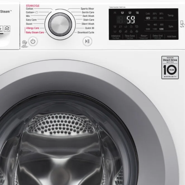 Mașină de spălat LG F2J5NY4W 6 kg / 1200 rpm / White photo 8