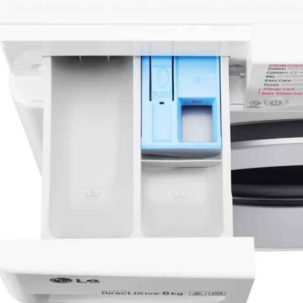 Mașină de spălat LG F2J5NY4W 6 kg / 1200 rpm / White photo 9
