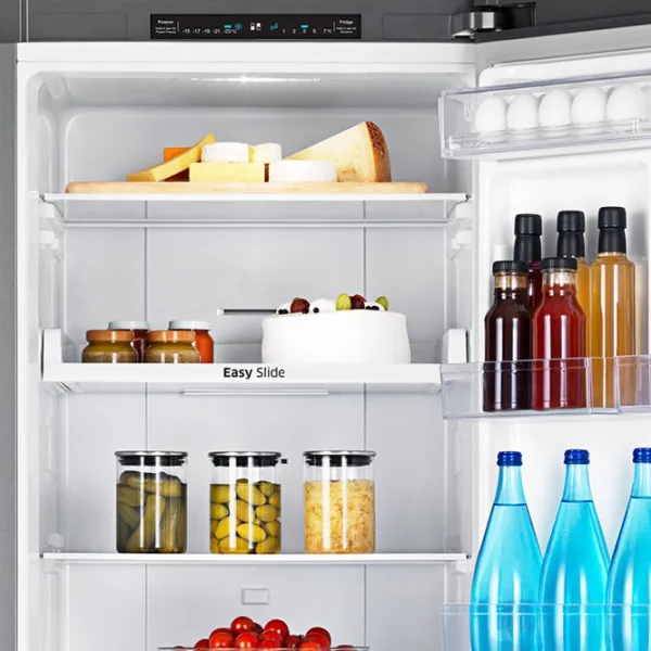 Frigider Samsung RB31HSR2DSA/EF cu congelator jos 306 l / 185 cm / Silver photo 6