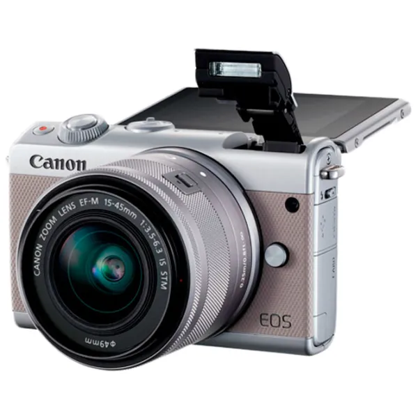 Cameră foto Canon EOS M100 KIT EF-M 15-45 IS STM Kit CMOS/ Silver photo 5 Cameră foto Canon EOS M100 KIT EF-M 15-45 IS STM Kit CMOS/ Silver photo 5
