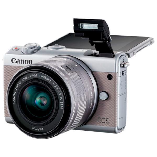 Cameră foto Canon EOS M100 KIT EF-M 15-45 IS STM Kit CMOS/ Silver photo 5 Cameră foto Canon EOS M100 KIT EF-M 15-45 IS STM Kit CMOS/ Silver photo 5