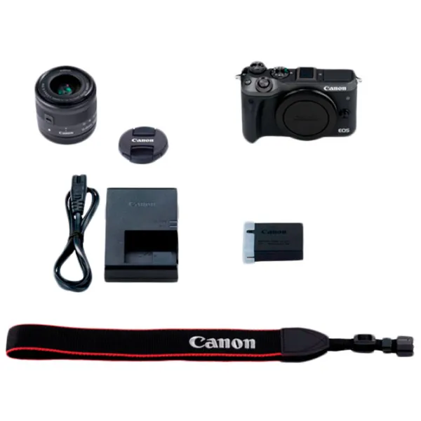 Cameră foto Canon EOS M6 EF-M 15-45 STM KIT Kit CMOS/ Black photo 5 Cameră foto Canon EOS M6 EF-M 15-45 STM KIT Kit CMOS/ Black photo 5