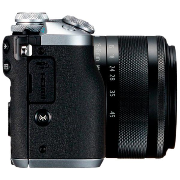 Фотоаппарат Canon EOS M6 EF-M 15-45 STM KIT Kit CMOS/ Серебристый photo 3 Фотоаппарат Canon EOS M6 EF-M 15-45 STM KIT Kit CMOS/ Серебристый photo 3