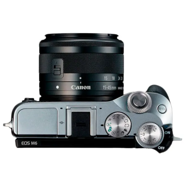 Фотоаппарат Canon EOS M6 EF-M 15-45 STM KIT Kit CMOS/ Серебристый photo 5 Фотоаппарат Canon EOS M6 EF-M 15-45 STM KIT Kit CMOS/ Серебристый photo 5