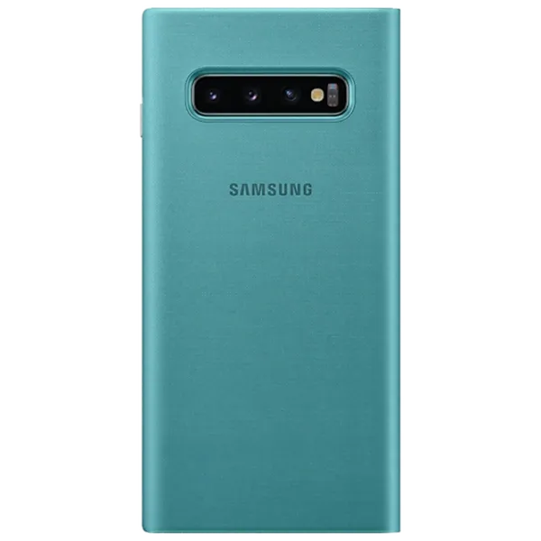 Чехол для смартфона Samsung Galaxy S10 Samsung/ LED Flip Wallet/ PU/ Зелёный photo 2