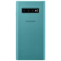 Чехол для смартфона Samsung Galaxy S10 Samsung/ LED Flip Wallet/ PU/ Зелёный photo 2
