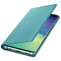 Чехол для смартфона Samsung Galaxy S10 Samsung/ LED Flip Wallet/ PU/ Зелёный photo 3