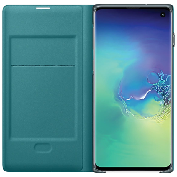 Чехол для смартфона Samsung Galaxy S10 Samsung/ LED Flip Wallet/ PU/ Зелёный photo 4