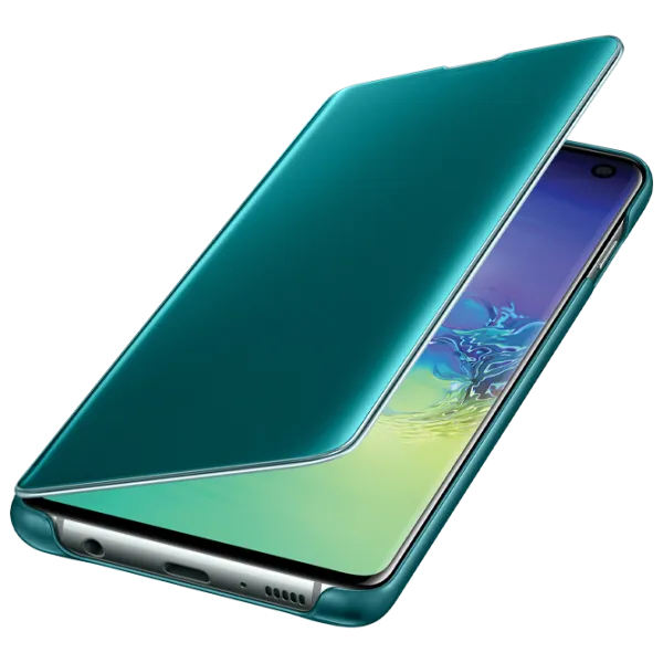 Чехол для смартфона Samsung Galaxy S10 Samsung/ Flip Cover View/ PU/ Зелёный photo 4