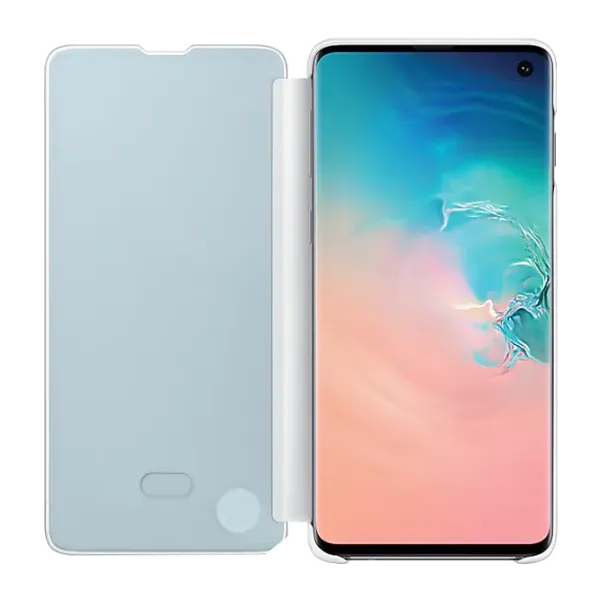 Чехол для смартфона Samsung Galaxy S10 Samsung/ Flip Cover View/ PU/ Белый photo 3