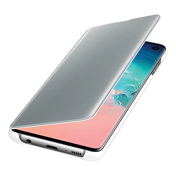 Чехол для смартфона Samsung Galaxy S10 Samsung/ Flip Cover View/ PU/ Белый photo 4