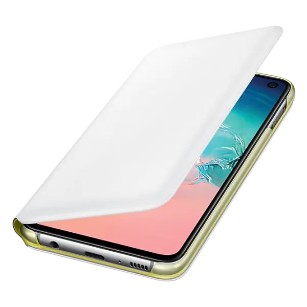 Husă pentru smartphone Samsung Galaxy S10e Samsung/ LED Flip Wallet/ PU/ White photo 3