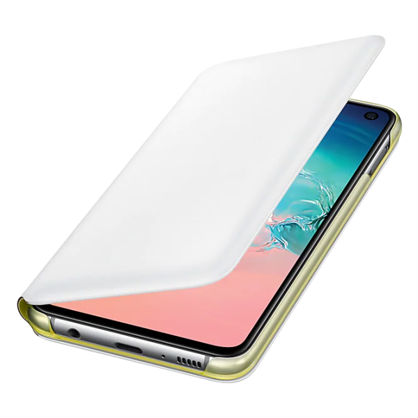 Husă pentru smartphone Samsung Galaxy S10e Samsung/ LED Flip Wallet/ PU/ White photo 3