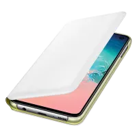 Чехол для смартфона Samsung Galaxy S10e Samsung/ LED Flip Wallet/ PU/ Белый photo 3