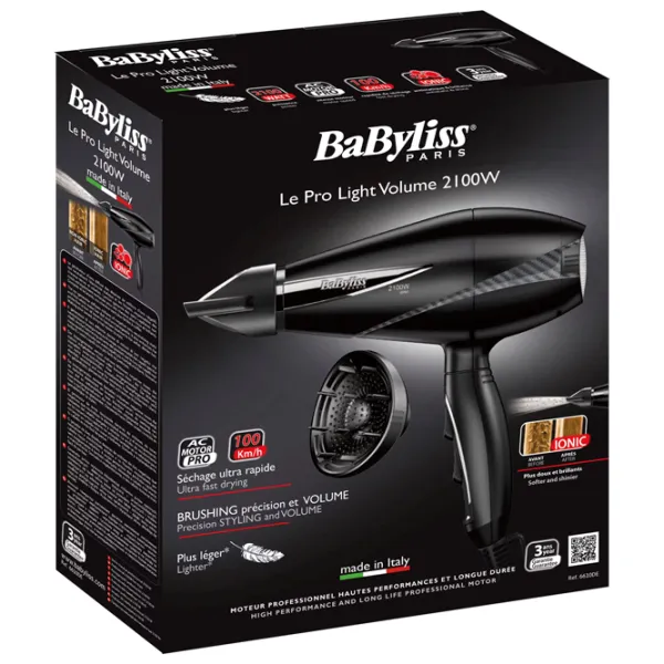 Uscător de păr Babyliss 6610DE 2100 W / Black photo 5