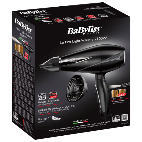 Uscător de păr Babyliss 6610DE 2100 W / Black photo 5