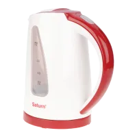 Чайник Электрический Saturn ST-EK8425 1.7 л/ Скрытый (диск)/ Бургундский Белый photo 2