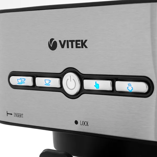 Кофеварка Vitek VT-1526 Рожковая/ 1.4 л/ Нержавеющая сталь photo 6