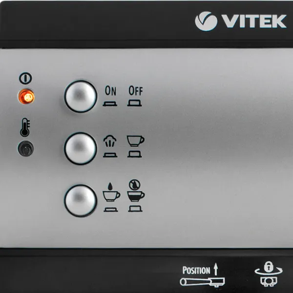 Espressor Vitek VT-1511 Рожковая / 1.5 л / Черный photo 9