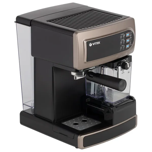 Кофеварка Vitek VT-1517 Рожковая/ 1.65 l/ Коричневый photo 3