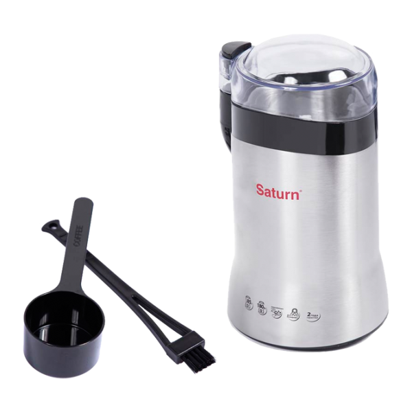 Rasnita de cafea Saturn ST-CM1038  Cuțit rotativ/ 85 g/ Inox Gray photo 2