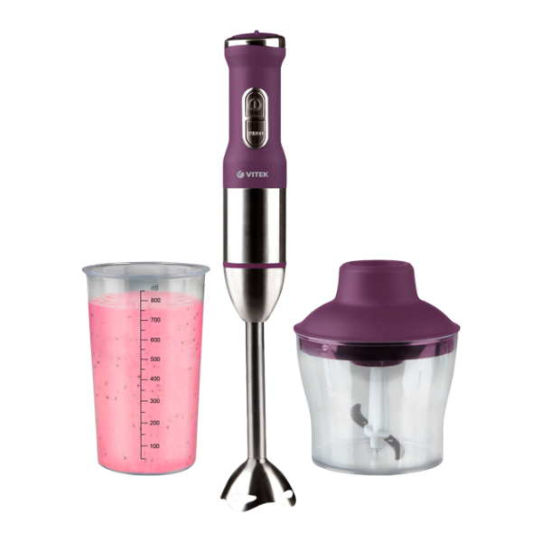 Blender Vitek VT-3408 800 W/ Vertical/ Violet photo 2 Blender Vitek VT-3408 800 W/ Vertical/ Violet photo 2