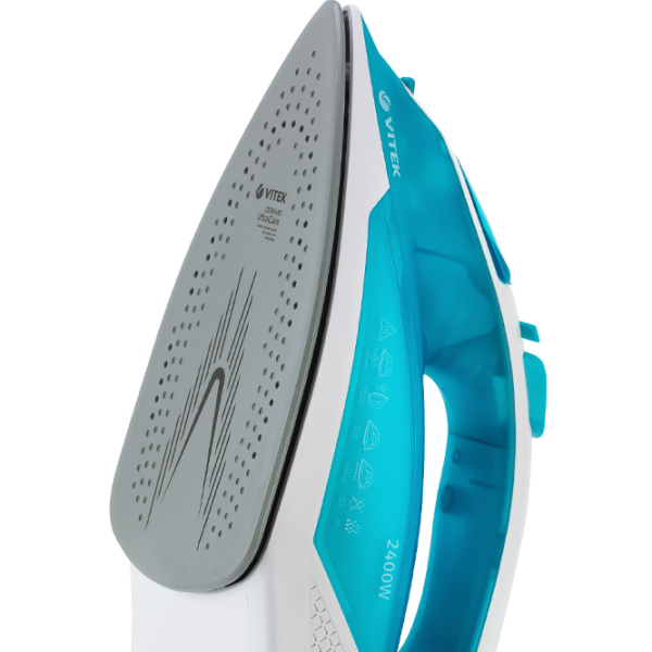 Fier de călcat Vitek VT-8307 Clasic/ 2400 W/ Blue photo 3