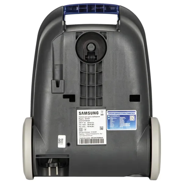 Пылесос Samsung VCC41U1V3A/ BOL 750 Вт/ Серый Синий photo 6 Пылесос Samsung VCC41U1V3A/ BOL 750 Вт/ Серый Синий photo 6