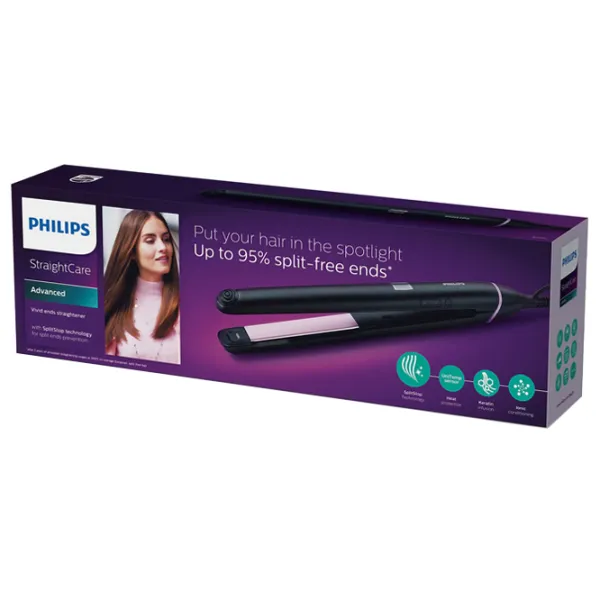 Placă de îndreptat părul Philips BHS675/ 00 53 W/ Pink Black photo 6