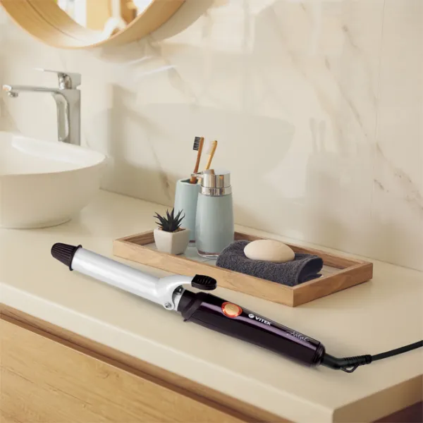 Ondulator de păr Vitek VT-2292 Conică/ White Violet photo 5