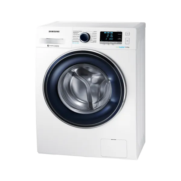 Стиральная машина Samsung WW80K62E01WDLD Полногабаритная/ 8 кг/ Белый photo 2