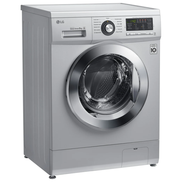 Mașină de spălat LG F1296TD4 Direct Drive/6 Motion DD/8 kg/Silver photo 2 Mașină de spălat LG F1296TD4 Direct Drive/6 Motion DD/8 kg/Silver photo 2
