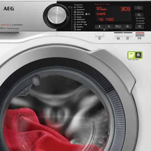 Mașină de spălat AEG L8FEC68S 8 kg / 1600 rpm / White photo 4