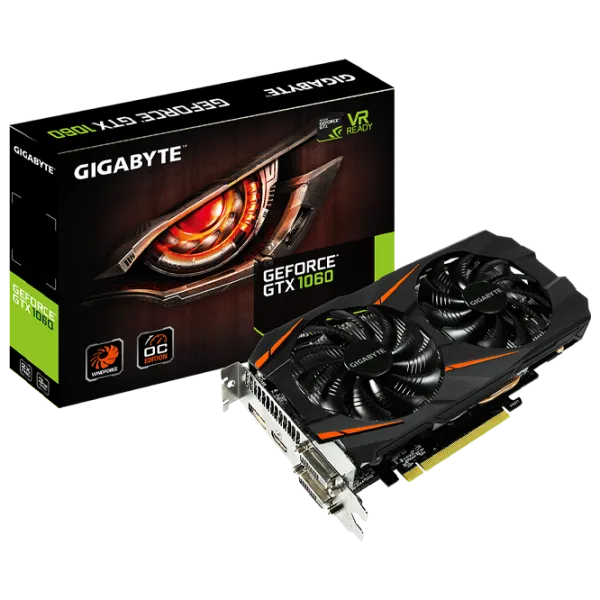 Placă video Gigabyte GeForce GTX 1060 WINDFORCE OC PCI Express x16 3.0 / 3 GB photo 5 Placă video Gigabyte GeForce GTX 1060 WINDFORCE OC PCI Express x16 3.0 / 3 GB photo 5