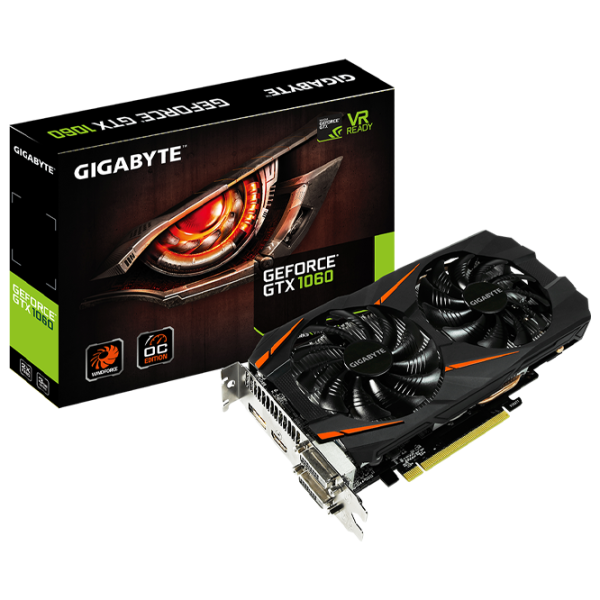 Placă video Gigabyte GeForce GTX 1060 WINDFORCE OC PCI Express x16 3.0 / 3 GB photo 5 Placă video Gigabyte GeForce GTX 1060 WINDFORCE OC PCI Express x16 3.0 / 3 GB photo 5