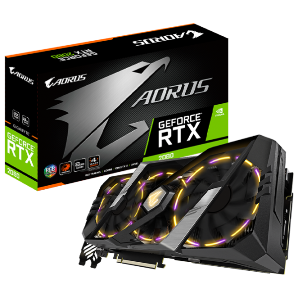 Placă video Gigabyte GeForce RTX 2080 AOURUS PCI Express x16 3.0 / 8 GB photo 6 Placă video Gigabyte GeForce RTX 2080 AOURUS PCI Express x16 3.0 / 8 GB photo 6