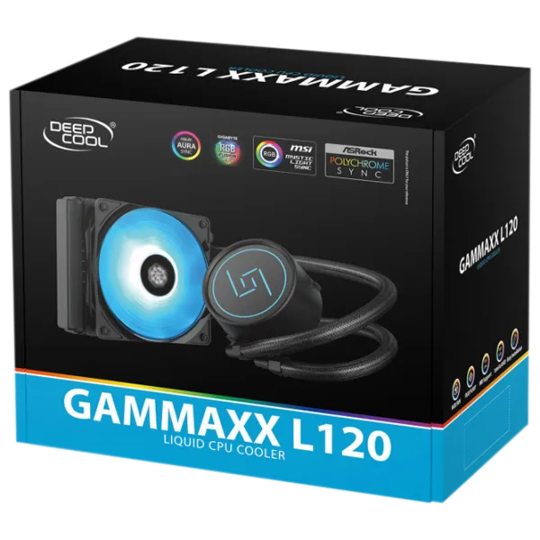 Жидкостное охлаждение Deepcool GAMMAXX L120 Гидродинамический/ 1800 об/ мин photo 5