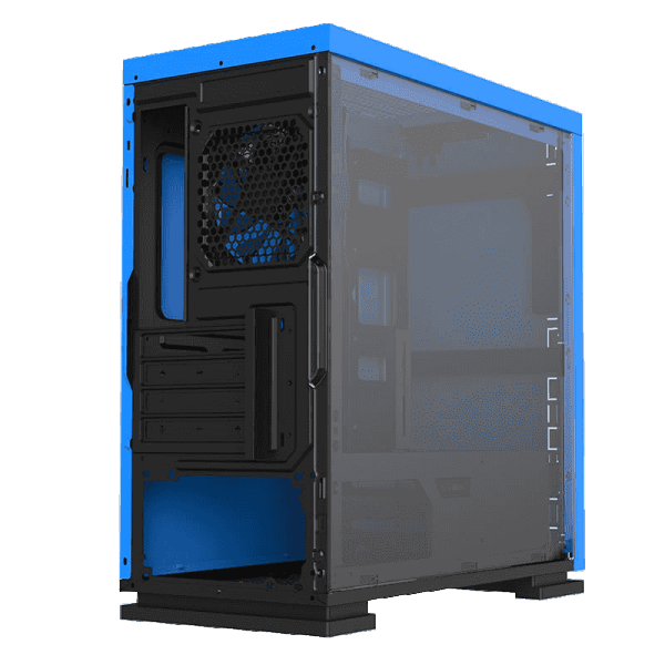 Carcasă Gamemax Expedition H605-BL Mini Tower / Blue photo 2