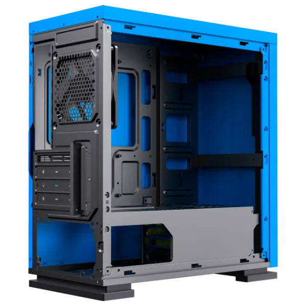 Carcasă Gamemax Expedition H605-BL Mini Tower / Blue photo 8